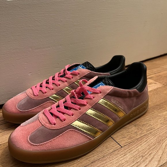 Gucci Shoes Adidas X Gucci Womens Gazelle Sneaker Pink Velvet